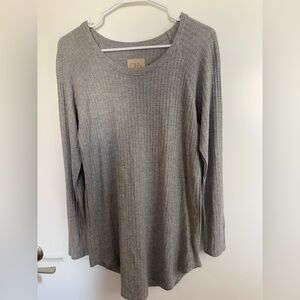 Chaser Heather Gray Long Sleeve Tee